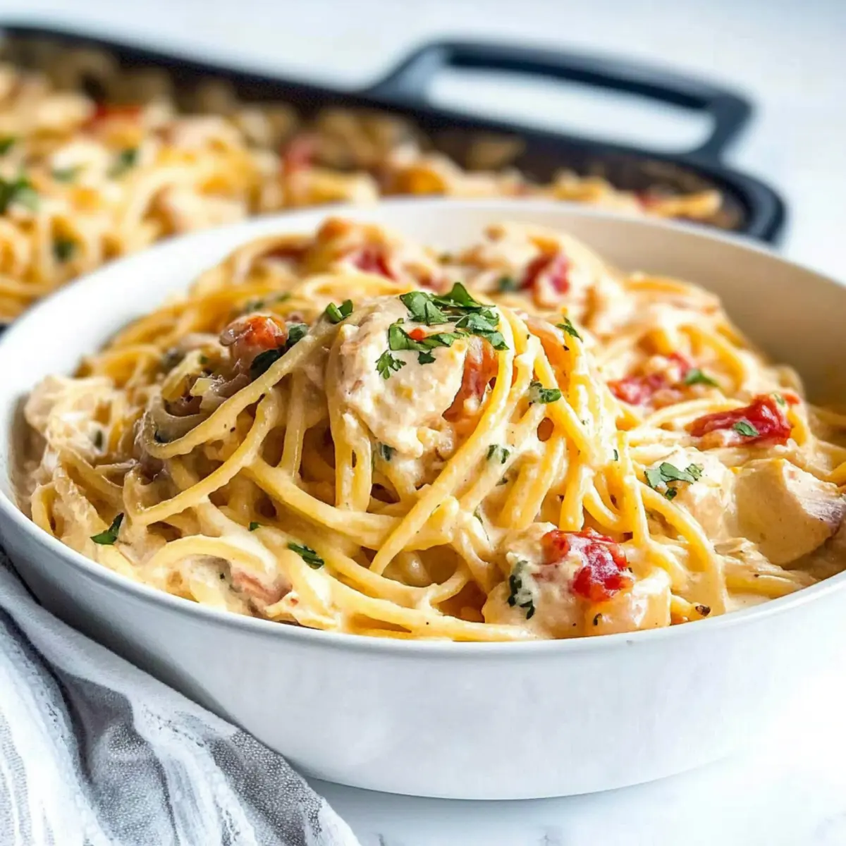 Creamy One-Pot Chicken Spaghetti: Quick and Comforting Delight