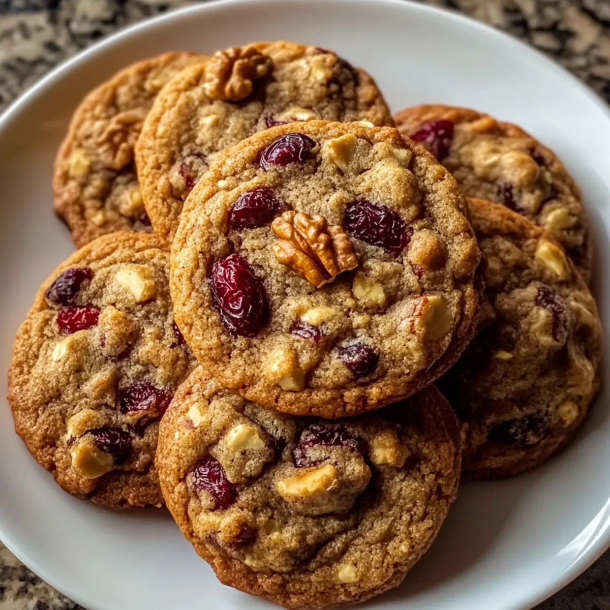 Chewy Spiced Cranberry Cookies with Walnuts for Cozy Moments