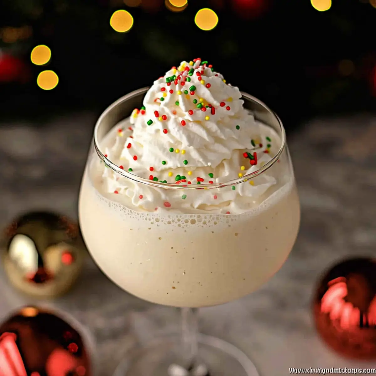 Indulge in Festive Joy with White Christmas Punch