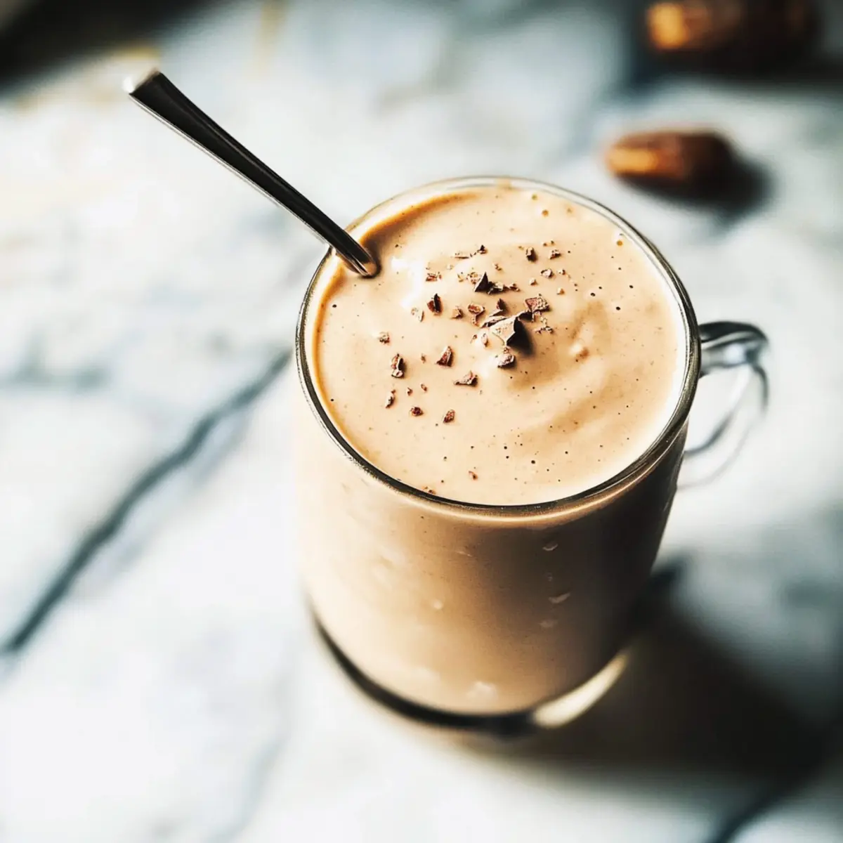 Creamy Tahini Date Shake with Coffee for an Energizing Boost