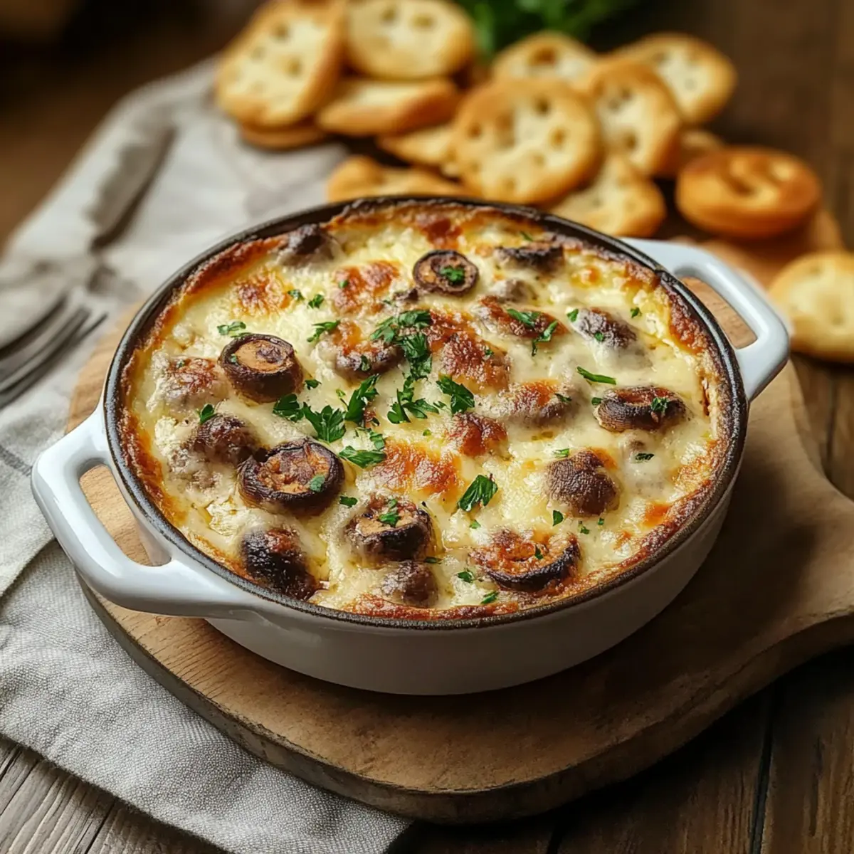 Creamy Stuffed Mushroom Dip for Your Next Gathering