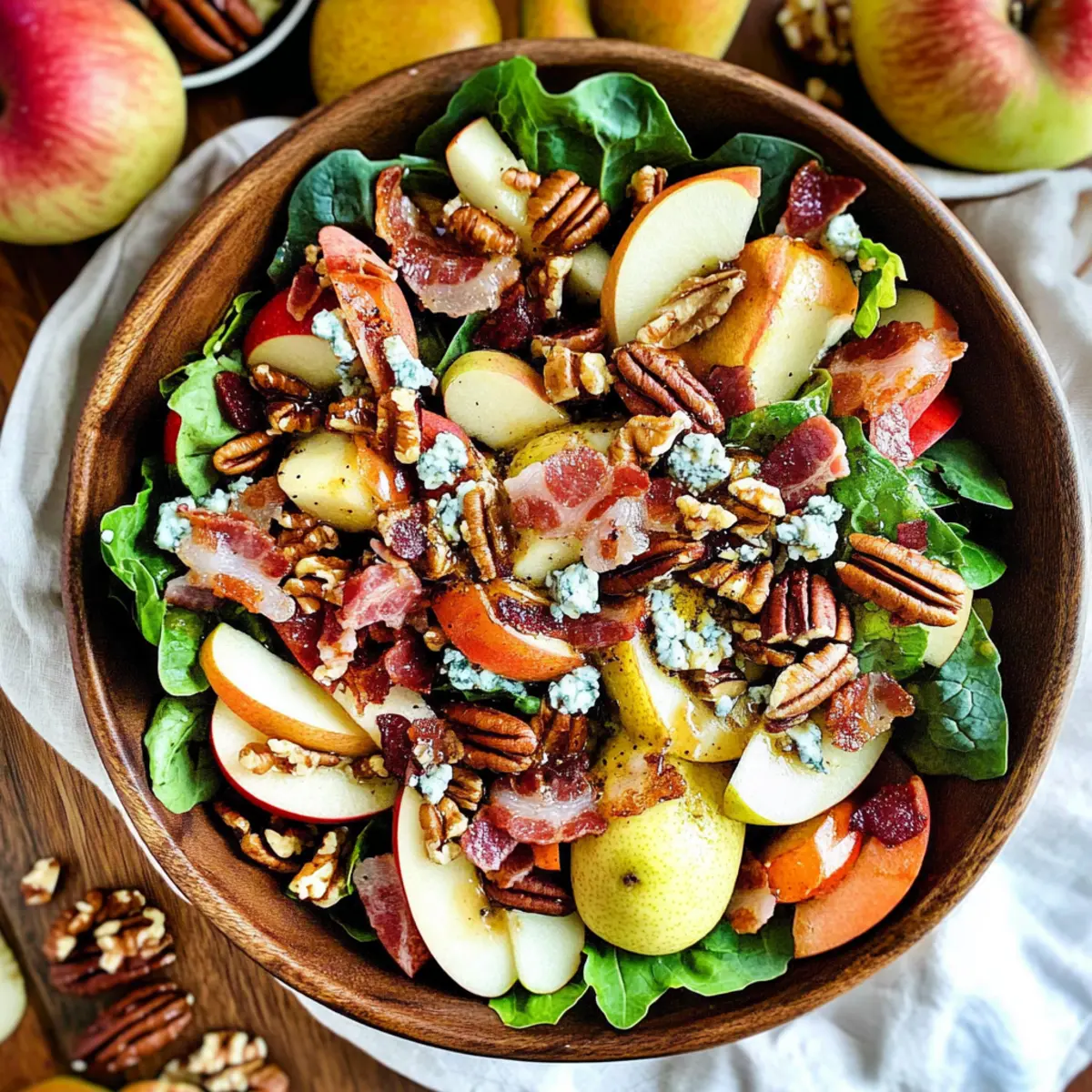 Fall Harvest Salad with Maple Bacon Vinaigrette Delight