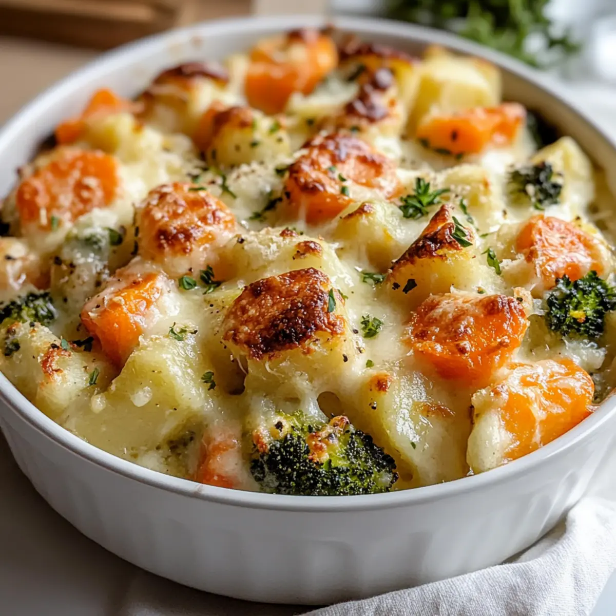 Cozy Winter Vegetable Bake: Comforting & Customizable Delight