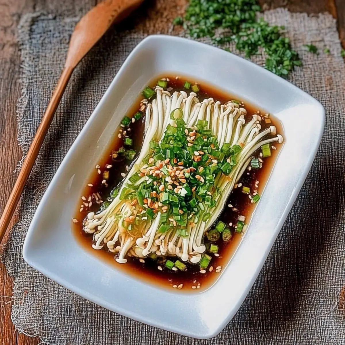 Savor Enoki Mushrooms with Garlic in 20 Minutes Flat