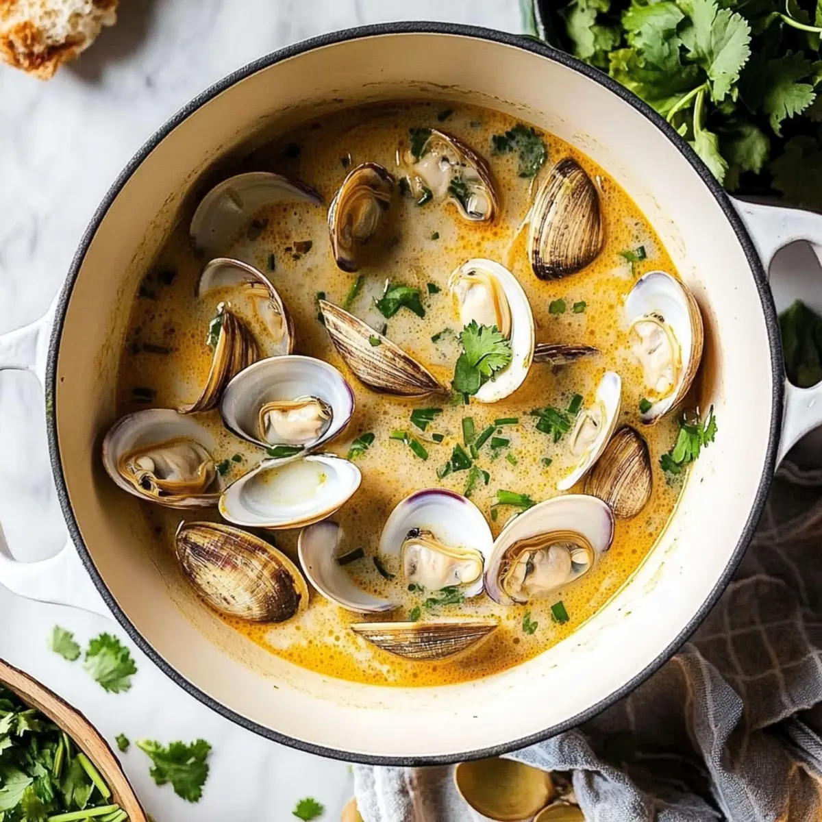 Coconut Broth Clams: A Cozy Seafood Bowl to Savor