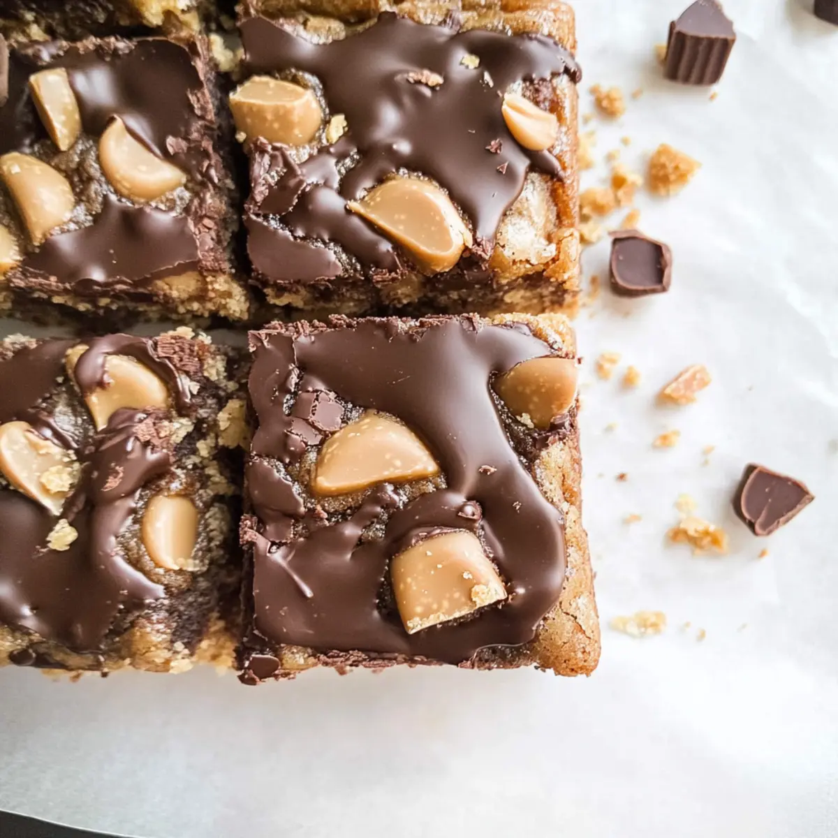 Irresistible Peanut Butter Chocolate Blondies You’ll Love