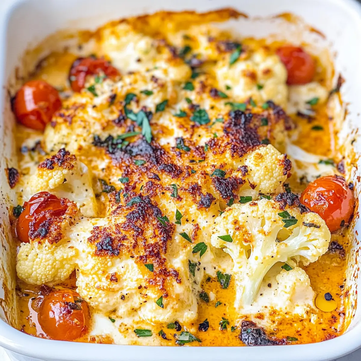 Creamy Baked Feta & Cauliflower: A Comforting Delight