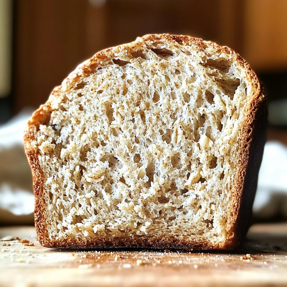 No-Knead Oatmeal Toasting Bread: Effortless, Wholesome Goodness