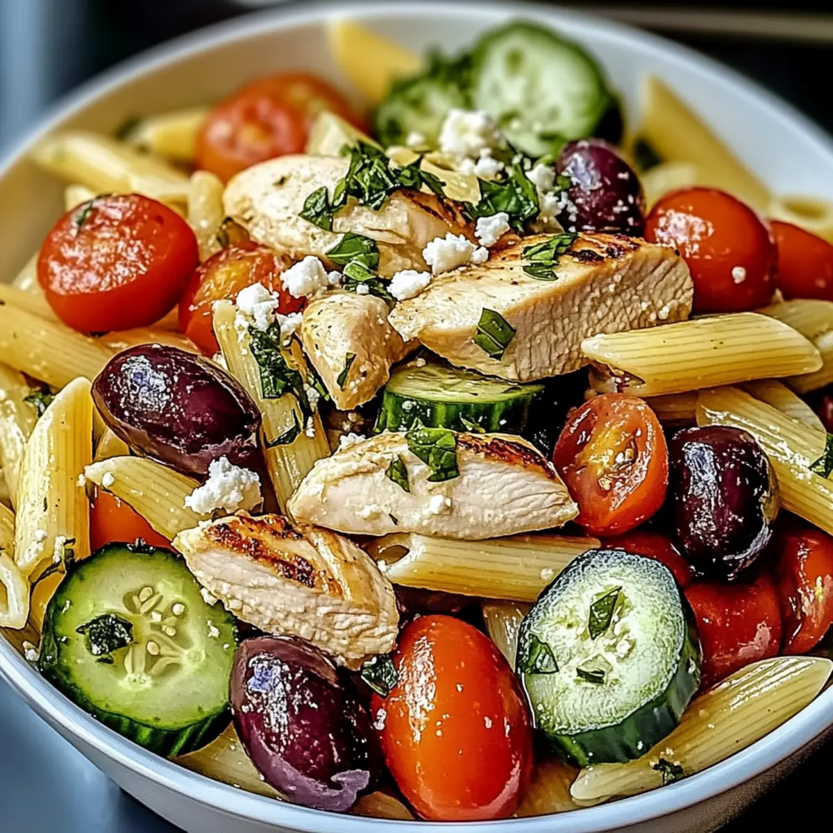 Mediterranean Chicken Pasta Salad for Fresh Summer Flavors