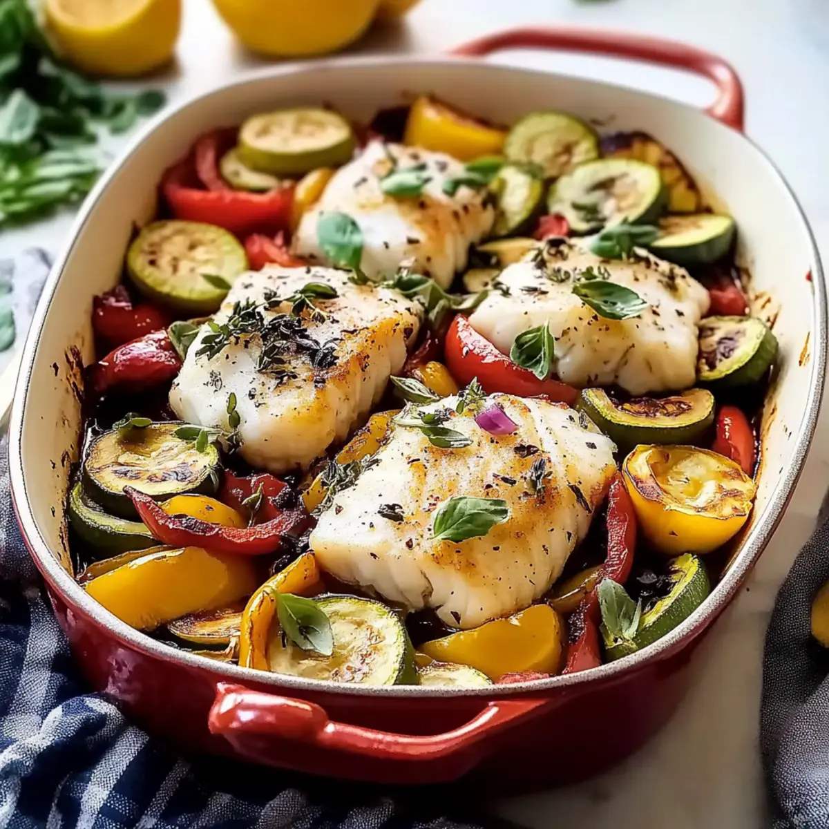 20-Minute Mediterranean Baked Cod for a Flavorful Weeknight