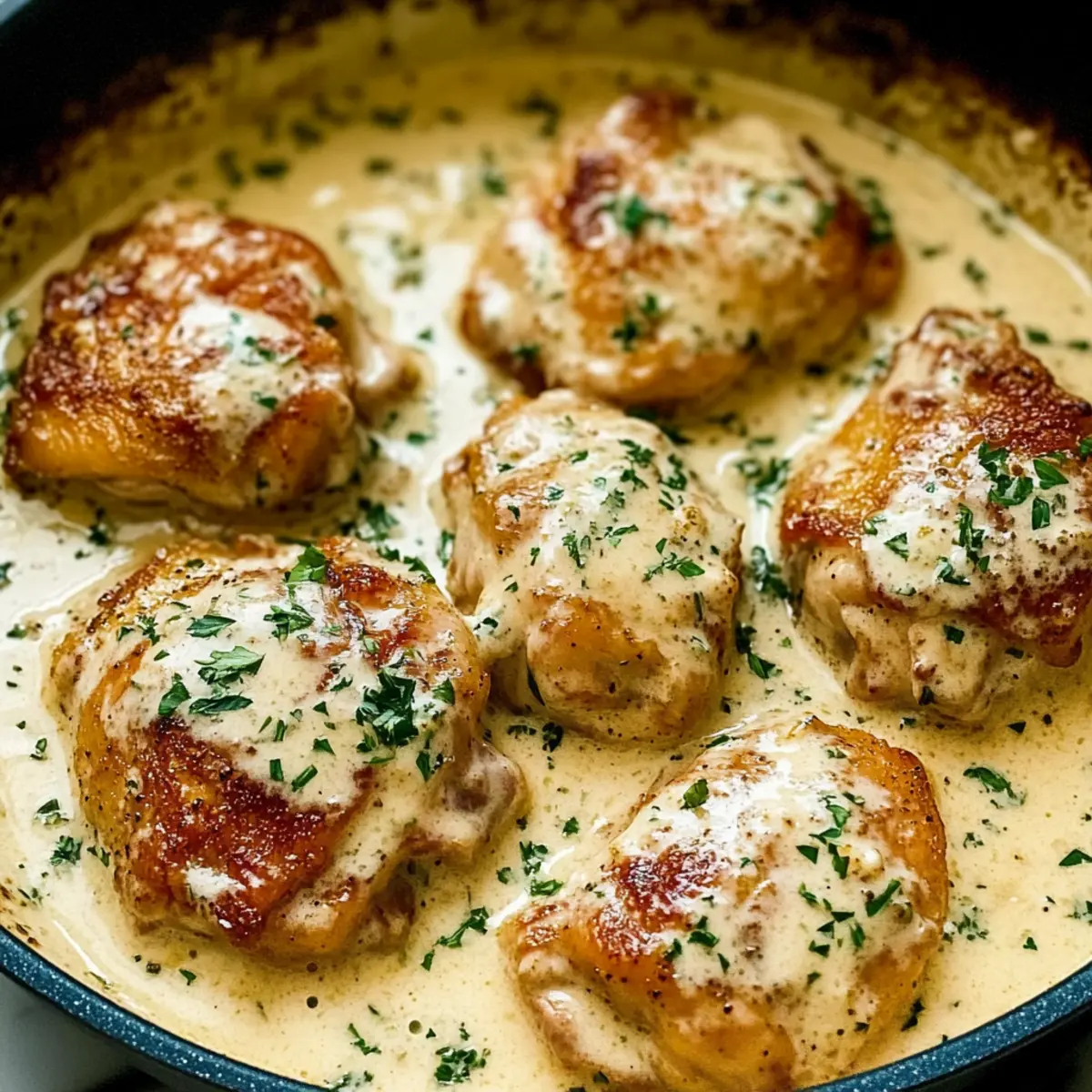 Oven Baked Chicken Thighs: Creamy Comfort in Every Bite