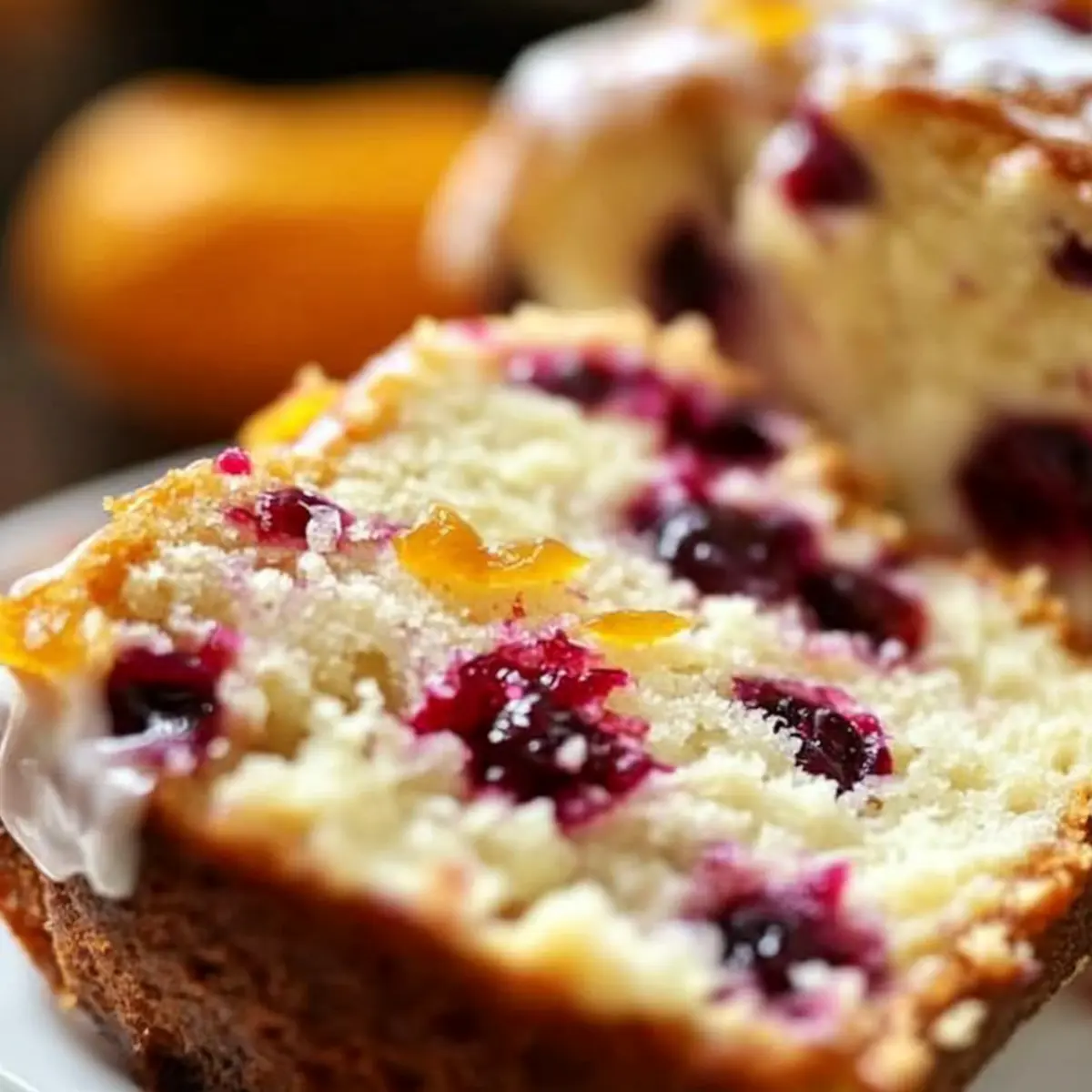 Moist Cranberry Orange Pound Cake Perfect for Holiday Cheer