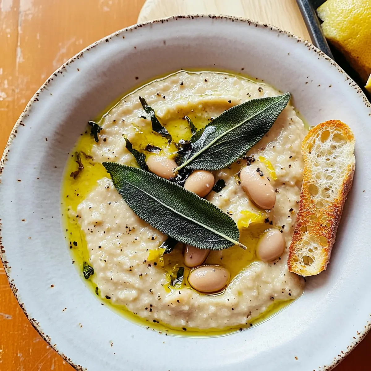 Creamy White Bean, Sage with Lemony Dip for Any Occasion