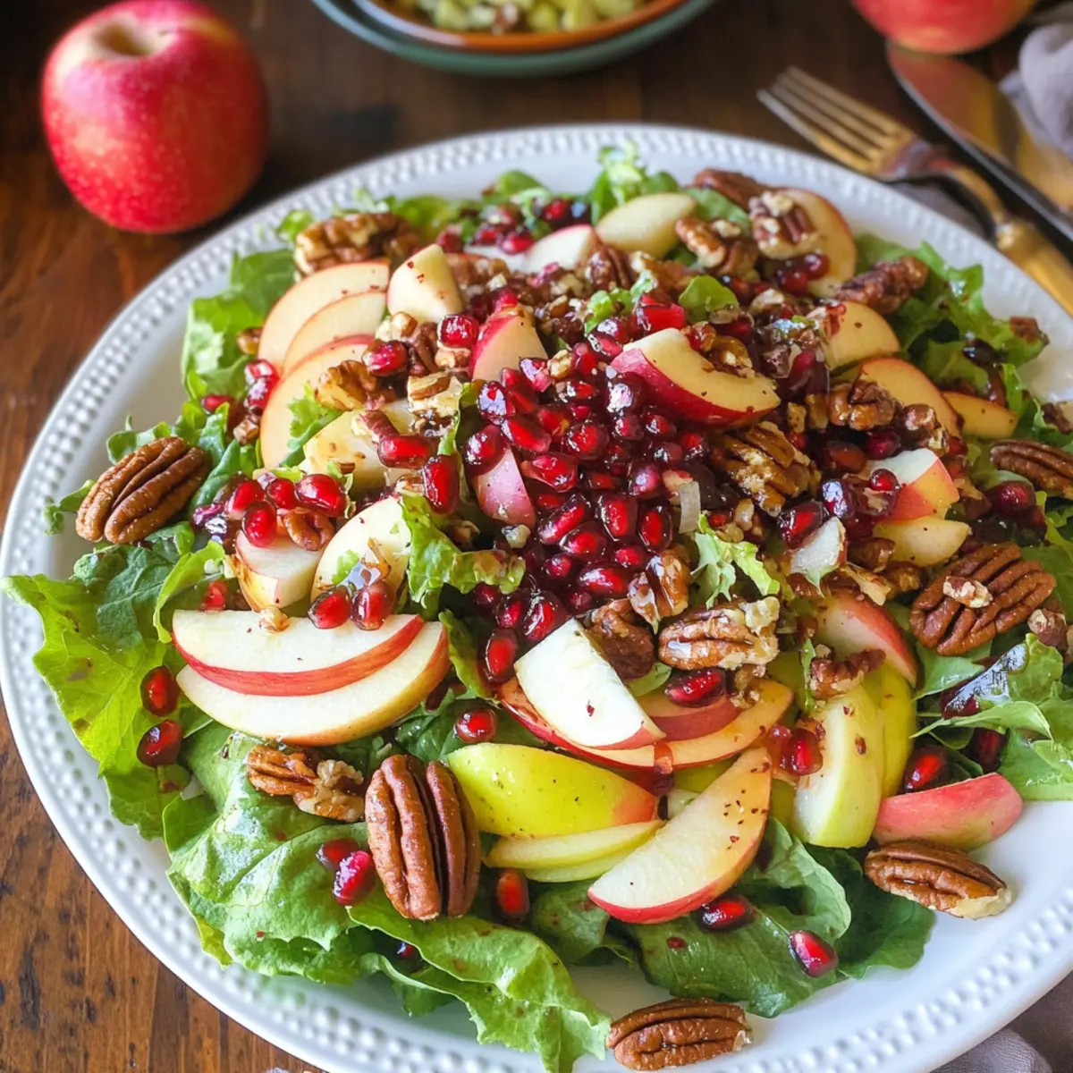 Delicious Apple Pomegranate Salad for a Festive Table
