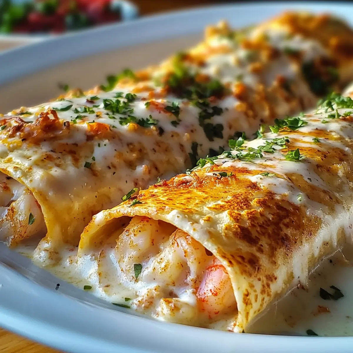 Creamy Shrimp & Crab Seafood Enchiladas for a Cozy Night