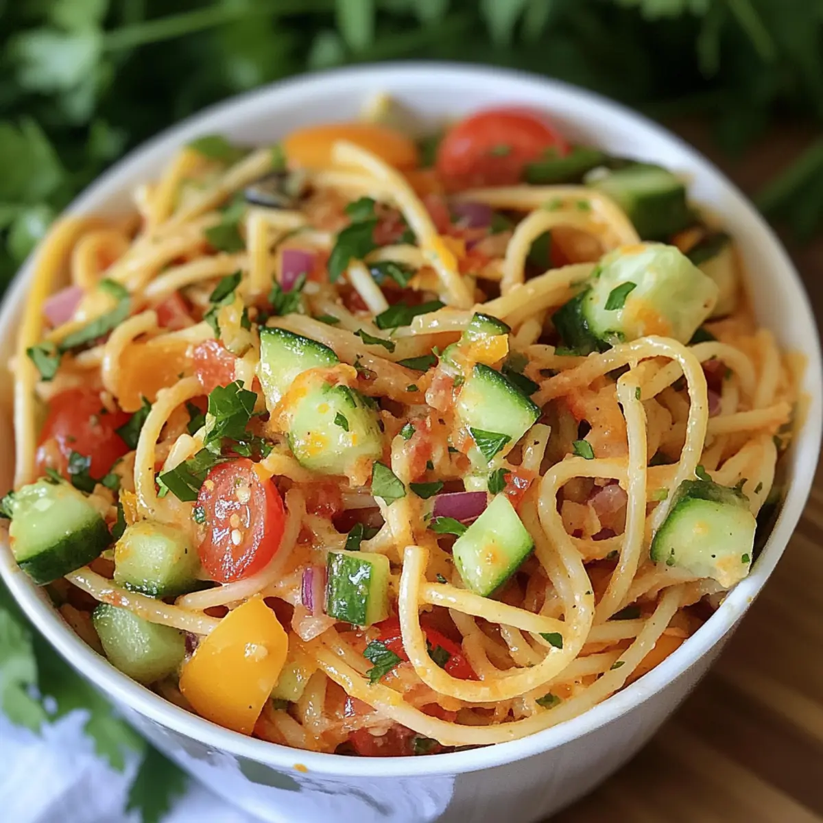 Deliciously Fresh Cookout Spaghetti Salad Recipe for Summer Fun