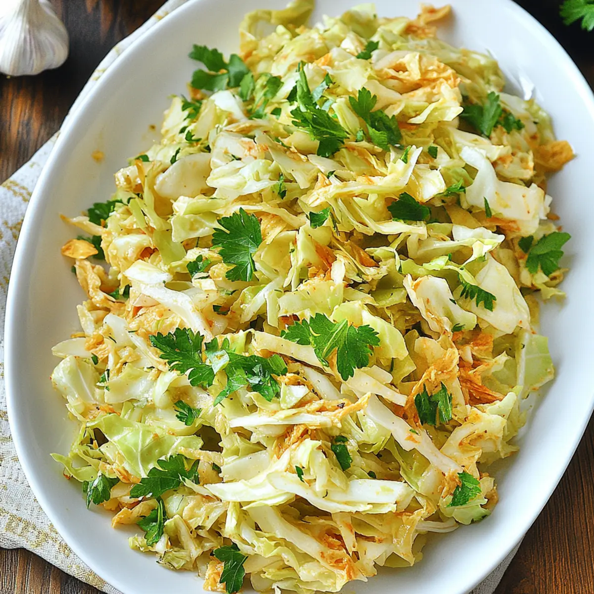 Spanish Garlic Cabbage Salad: A Flavorful Fresh Delight