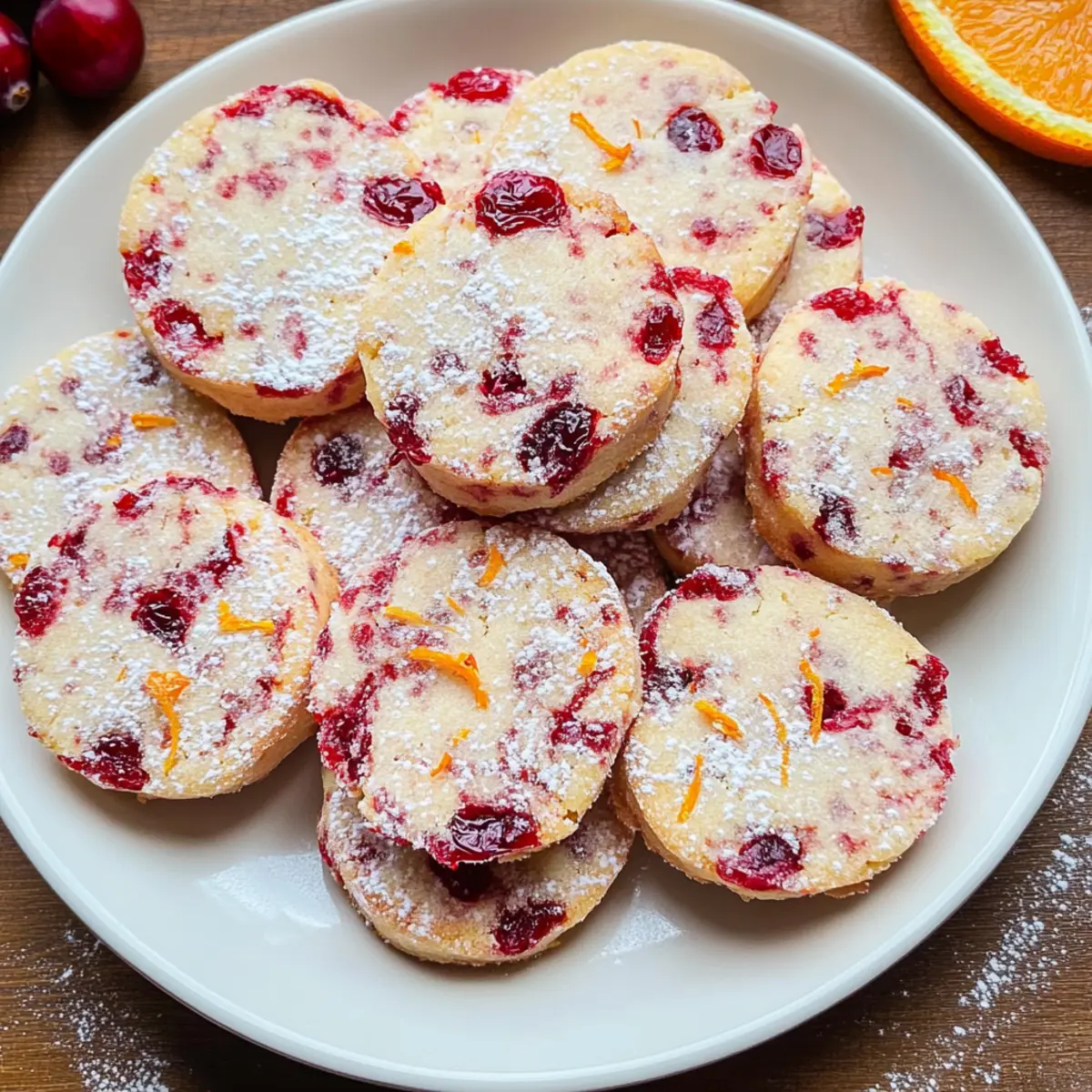 Cranberry Orange Shortbread Cookies That Melt in Your Mouth
