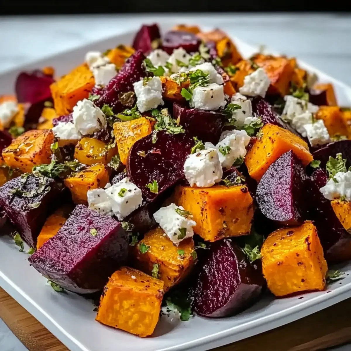 Vibrant Roasted Beet and Sweet Potato Salad for Cozy Meals