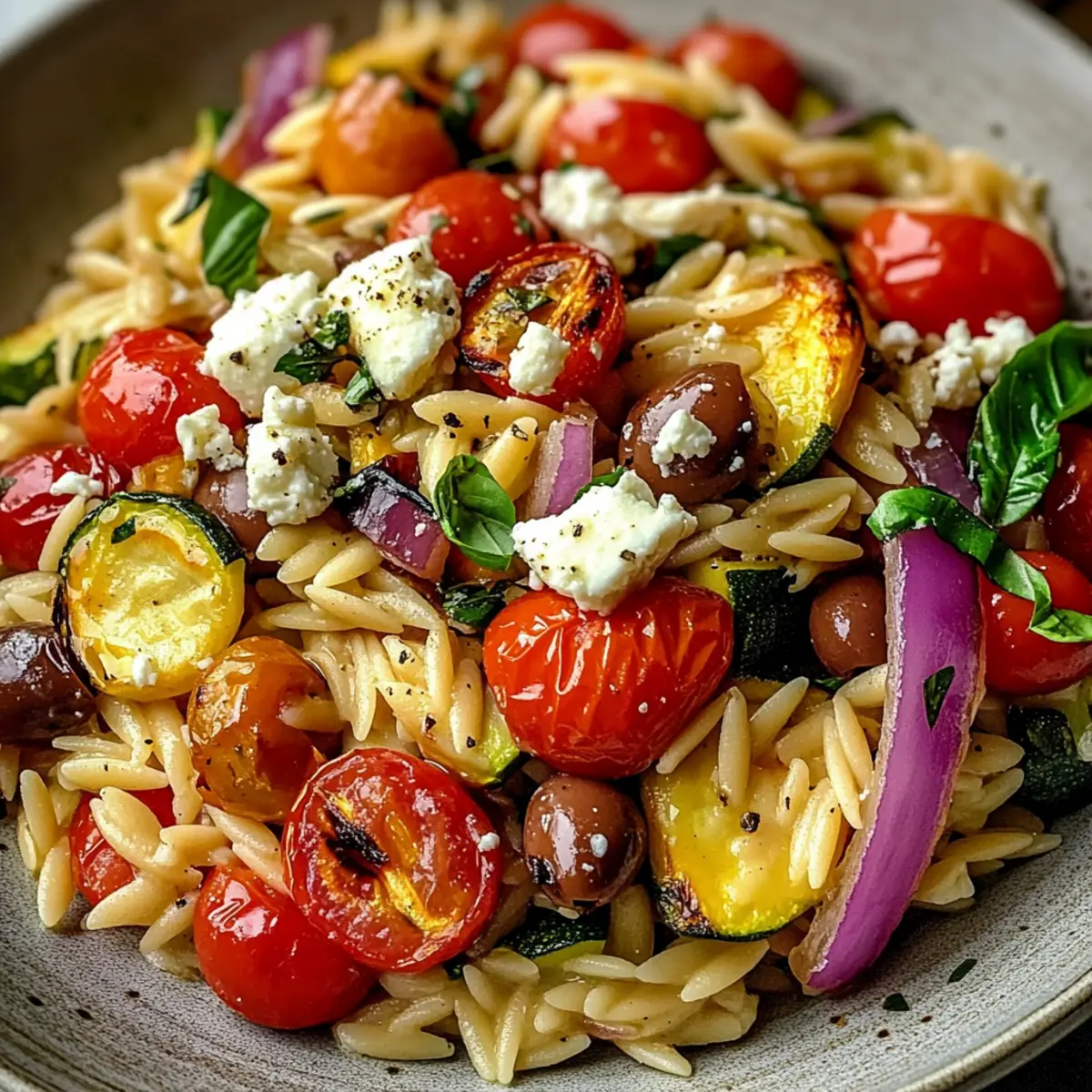 Orzo Salad with Roasted Veggies: A Flavorful Mediterranean Feast