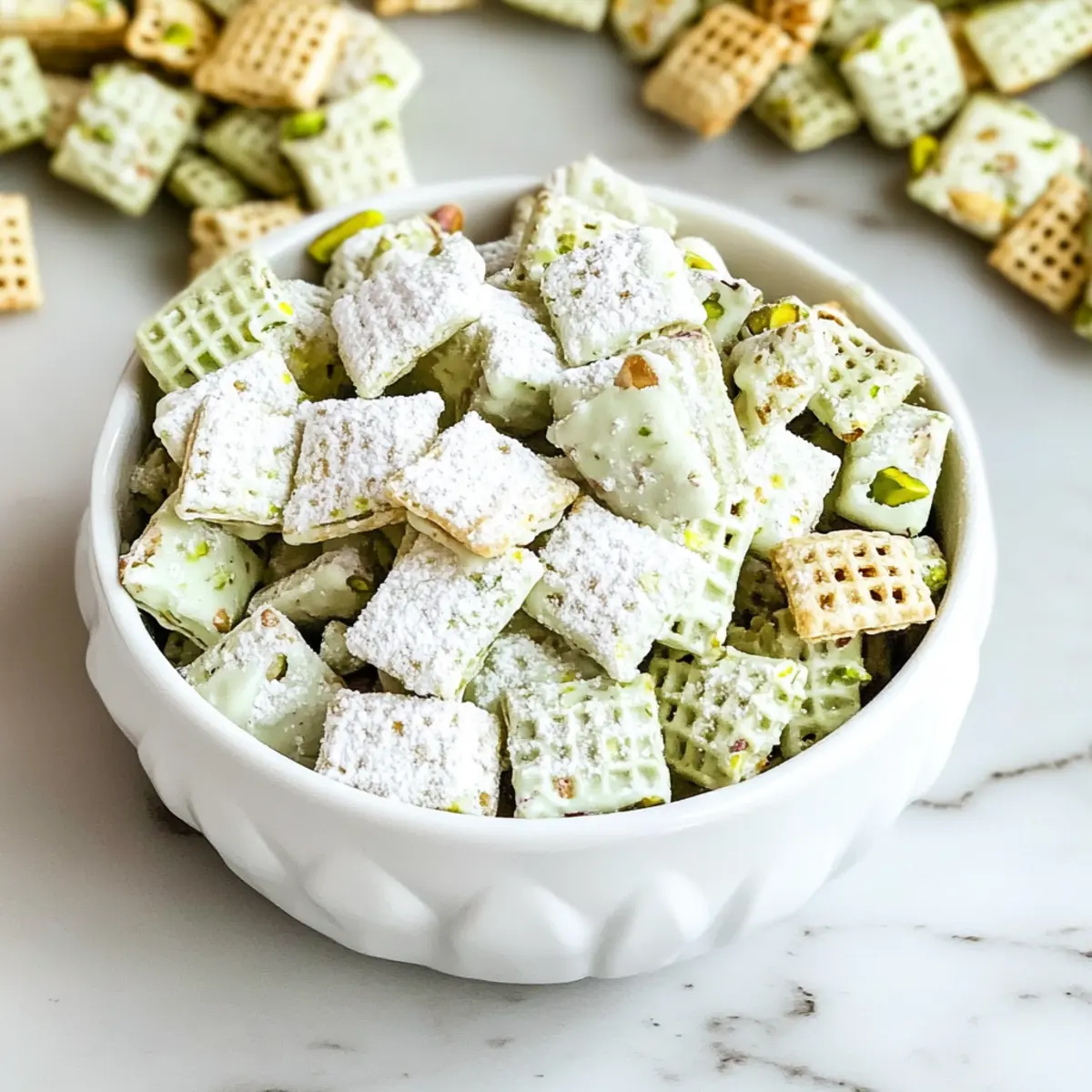 Pistachio Puppy Chow: A Sweet Snack in Just 15 Minutes