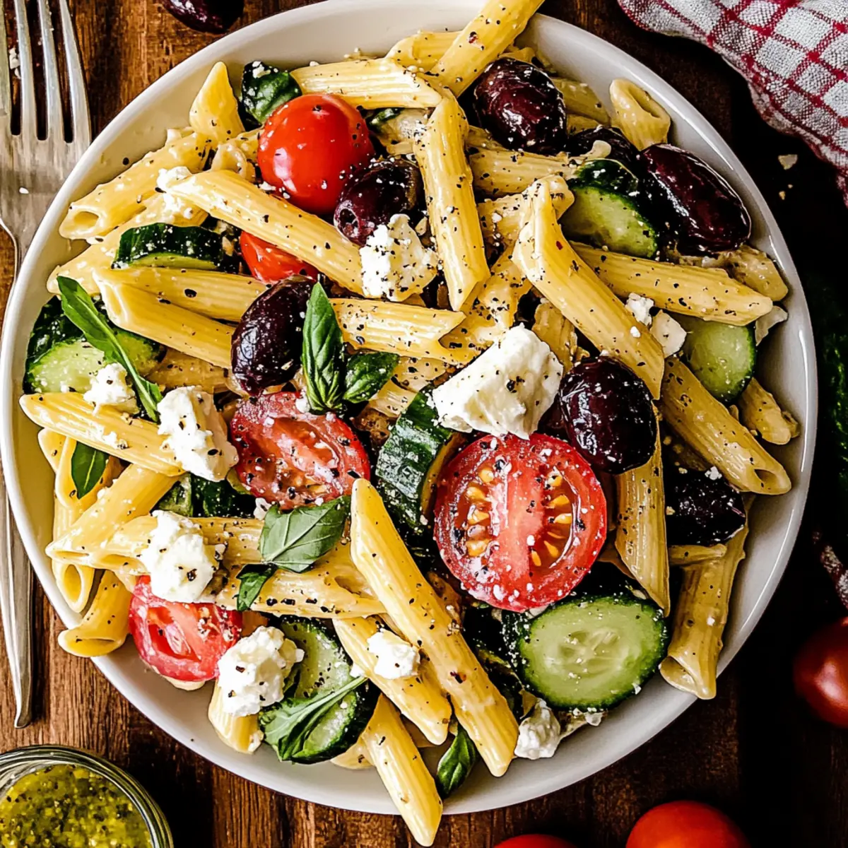 Zesty Mediterranean Pasta Salad for Vibrant Summer Meals