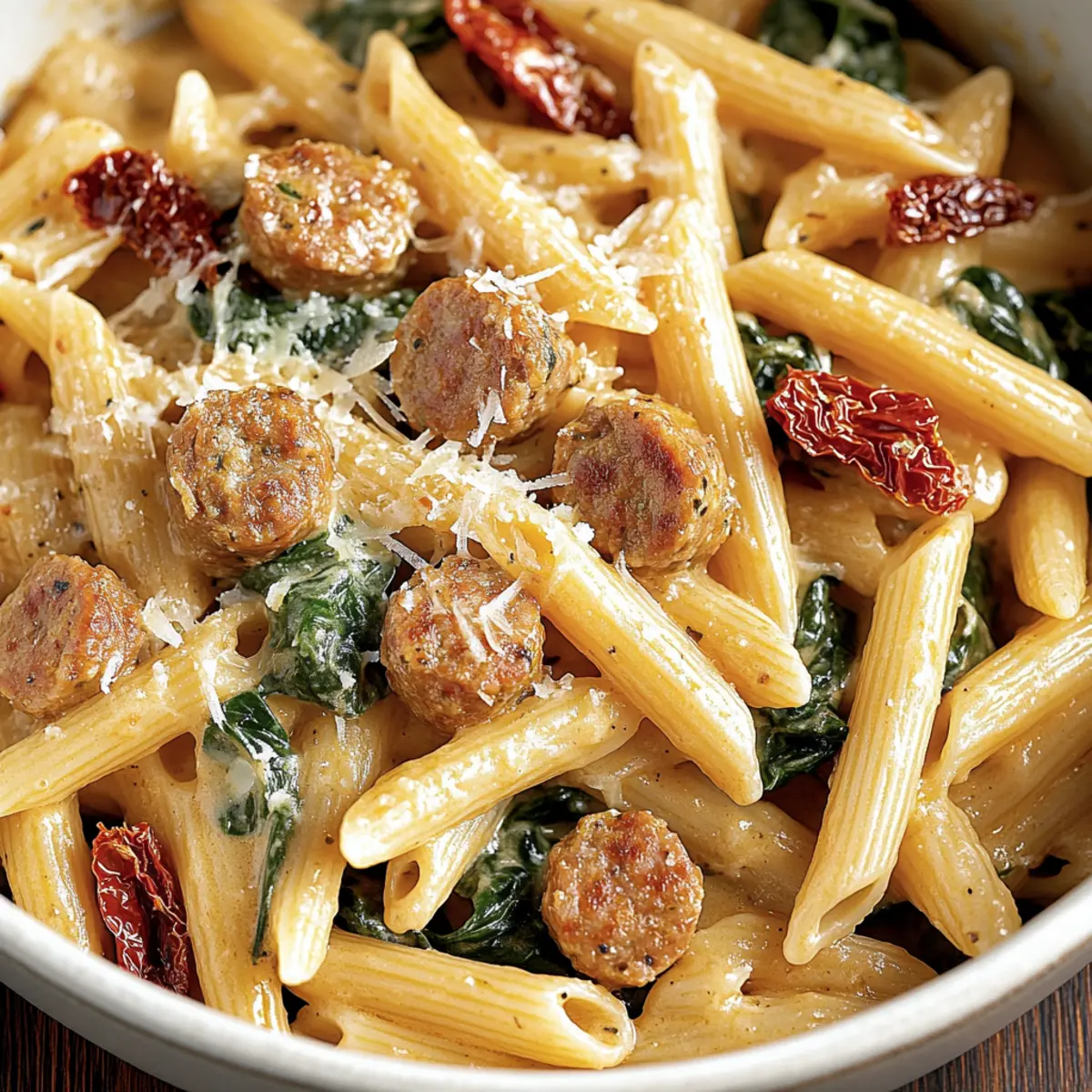 Creamy Tuscan Sausage Pasta That'll Warm Your Heart