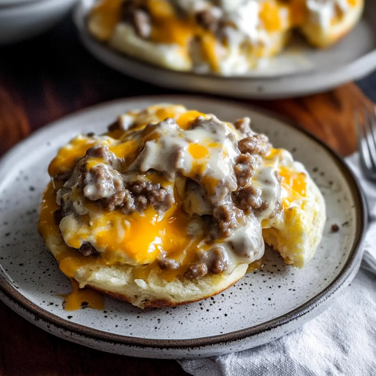 Savory English Muffins and Gravy Ready in Under 30 Minutes