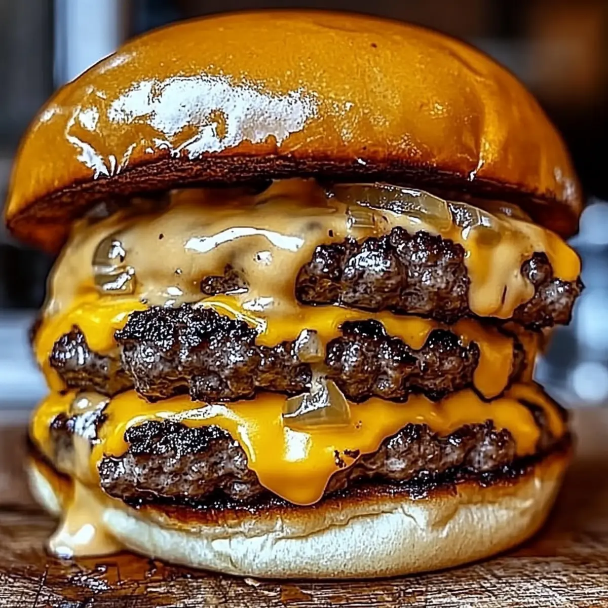 Savor the Flavor of the Ultimate Double Cheesy Smash Burger