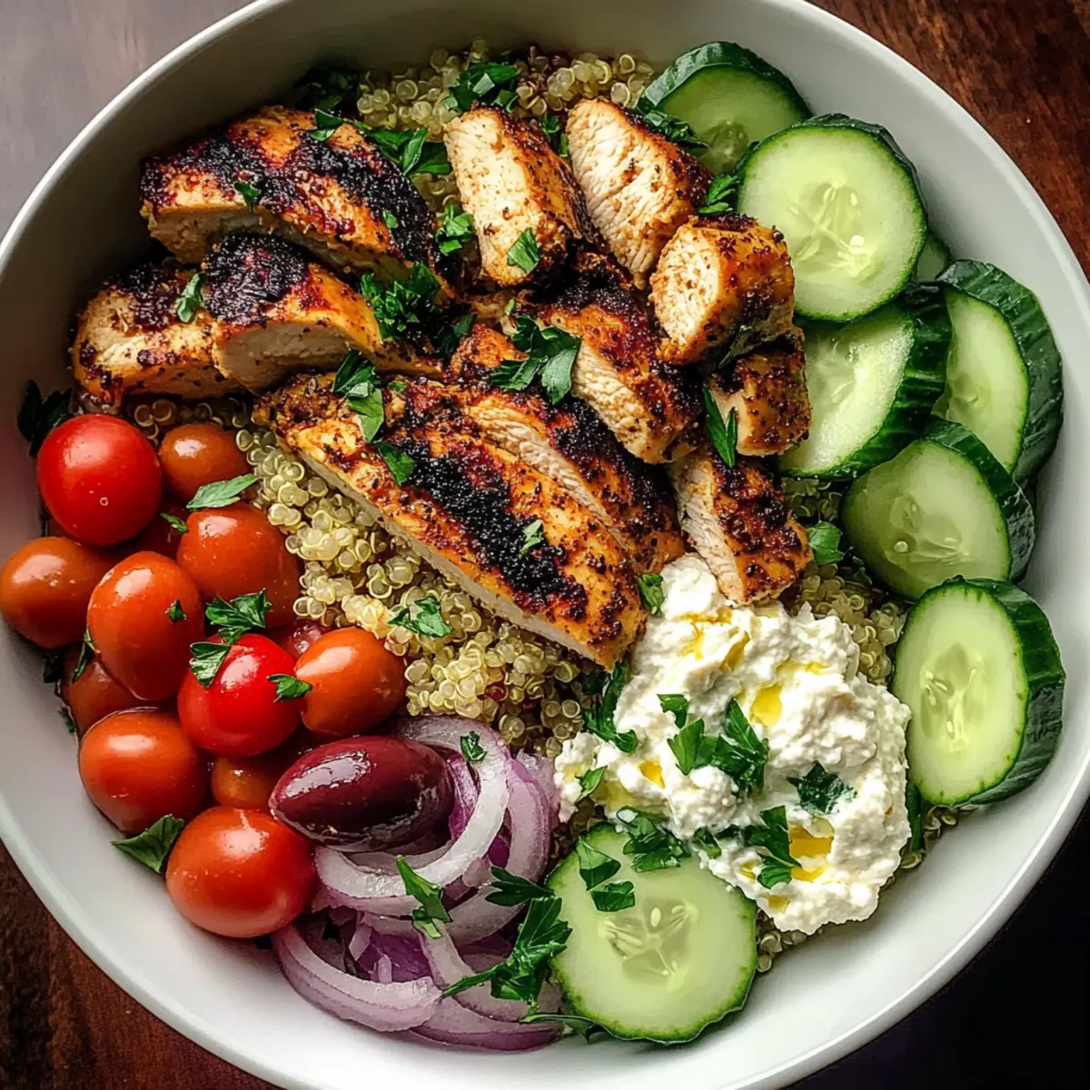 Mediterranean Chicken Bowl: A Flavorful Meal Prep Delight
