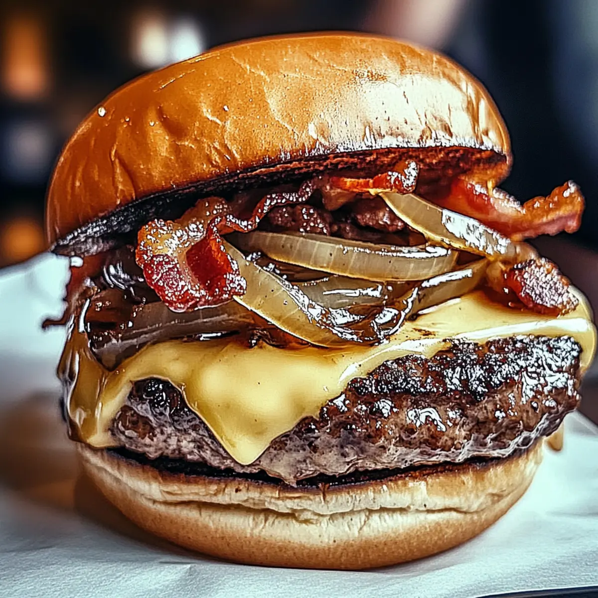 Irresistible Irish Pub Burgers with Stout-Onion Bliss