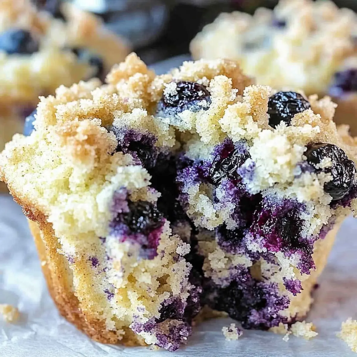 Irresistible Blueberry Muffins With Streusel Crumb Delight