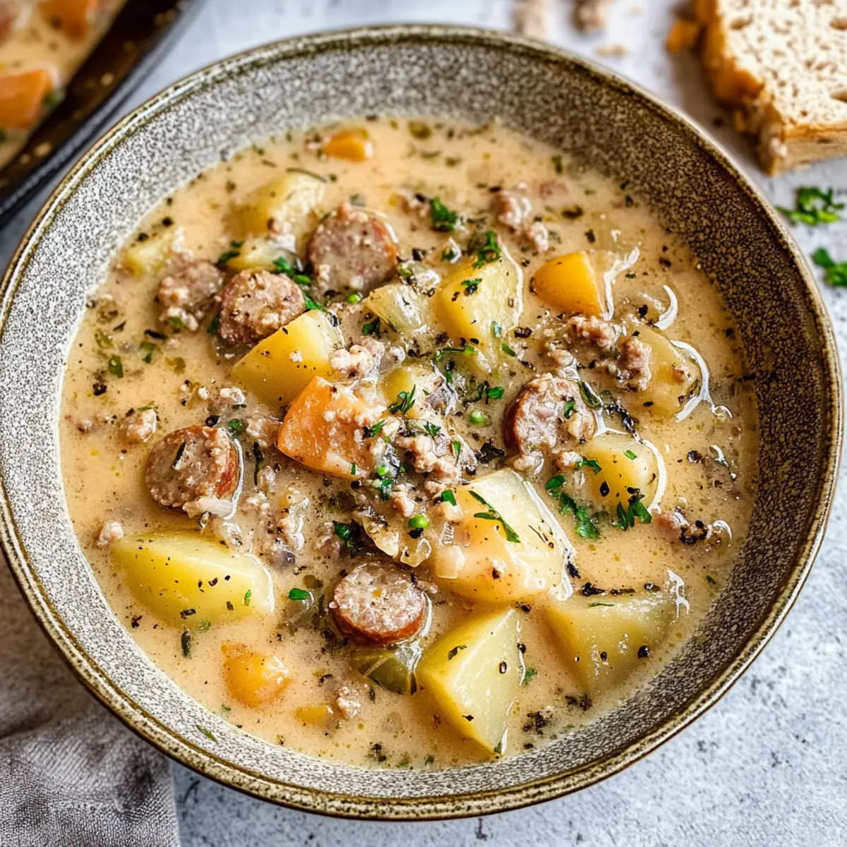 Cozy Potato and Sausage Chowder for Chilly Nights