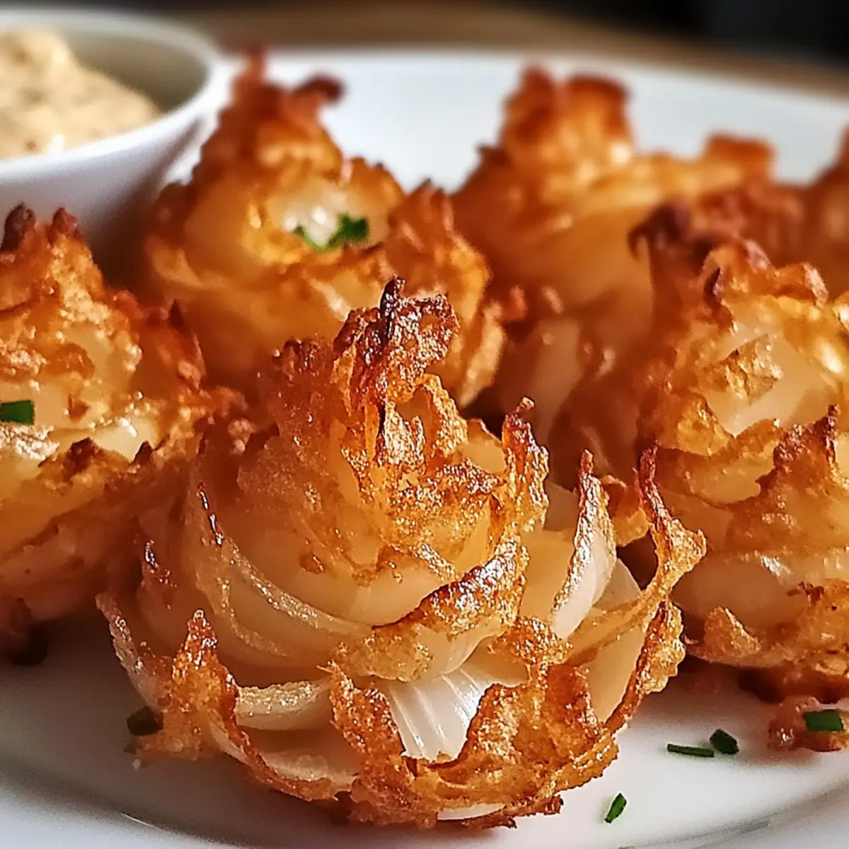 Crispy Bite-Sized Blooming Onions for Irresistible Snacking