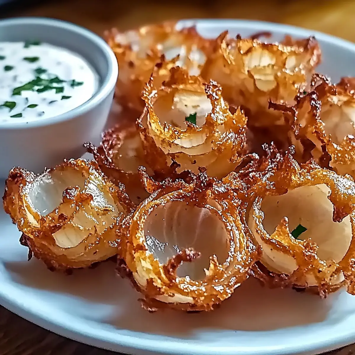 Crispy Bite-Sized Blooming Onions: Snack Time Just Got Better