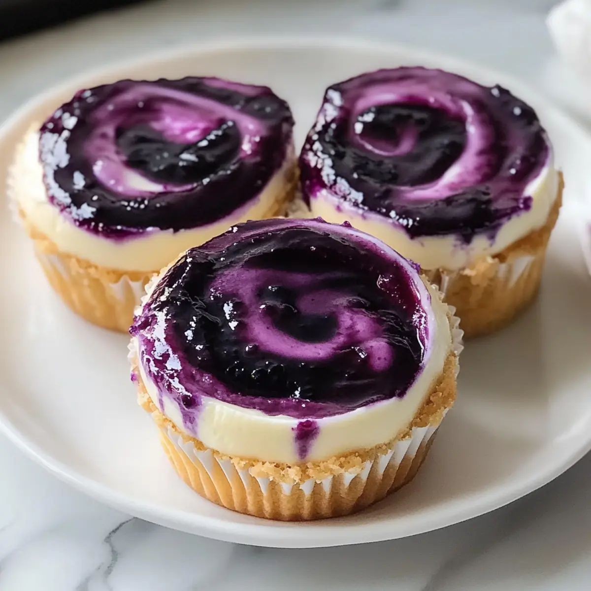 Mini Lemon Blueberry Cheesecakes for a Refreshing Summer Treat
