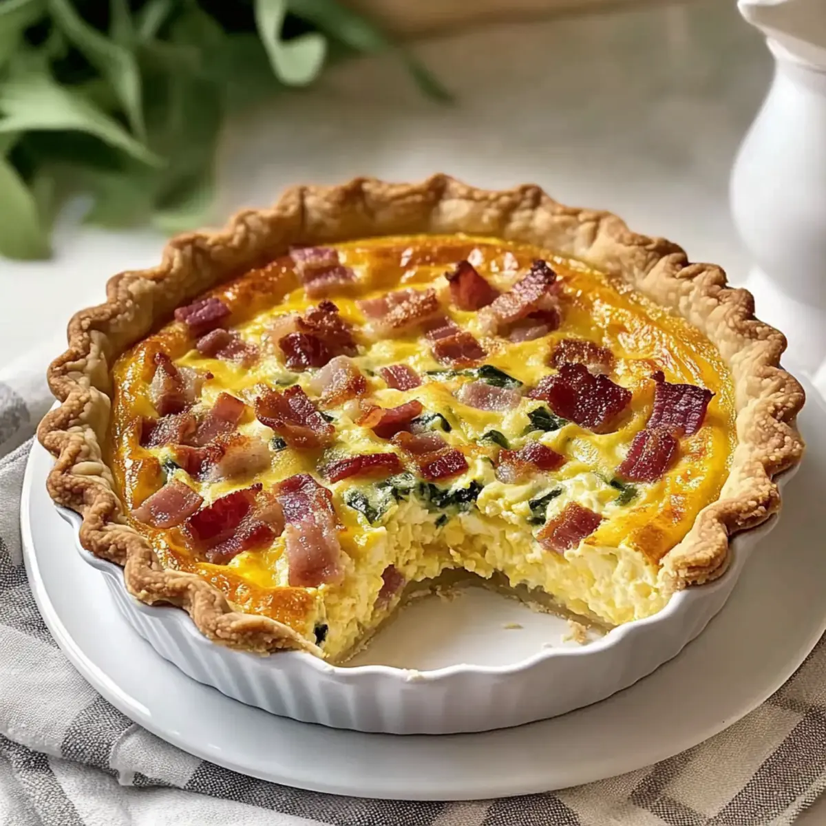 Simple Bacon and Cheddar Quiche for Effortless Brunch Joy