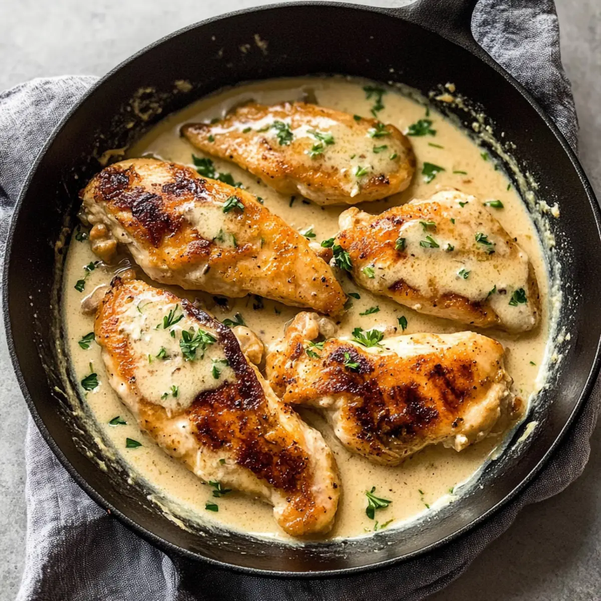 Savory Creamy Garlic Chicken Ready in Just 30 Minutes
