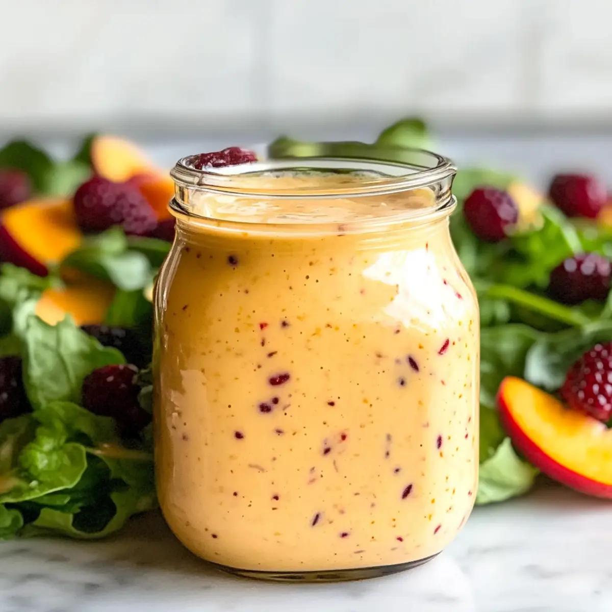 Delightful Tasty Peach Salad Dressing for Summer Freshness
