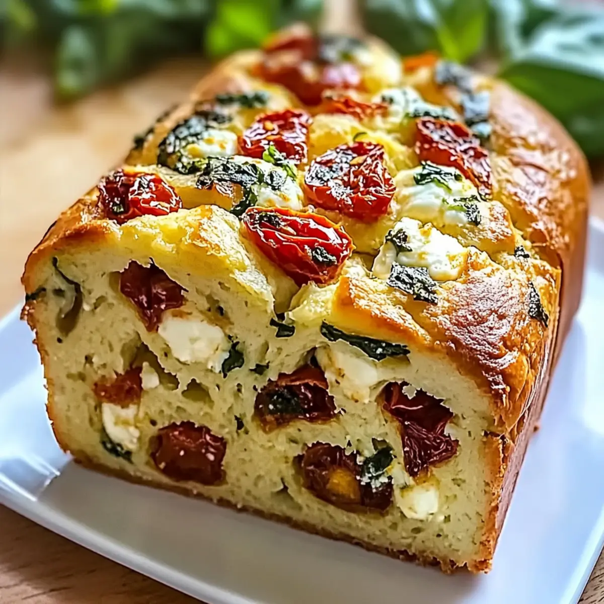 Savory Caprese Bread: Quick, No-Yeast Delight for All