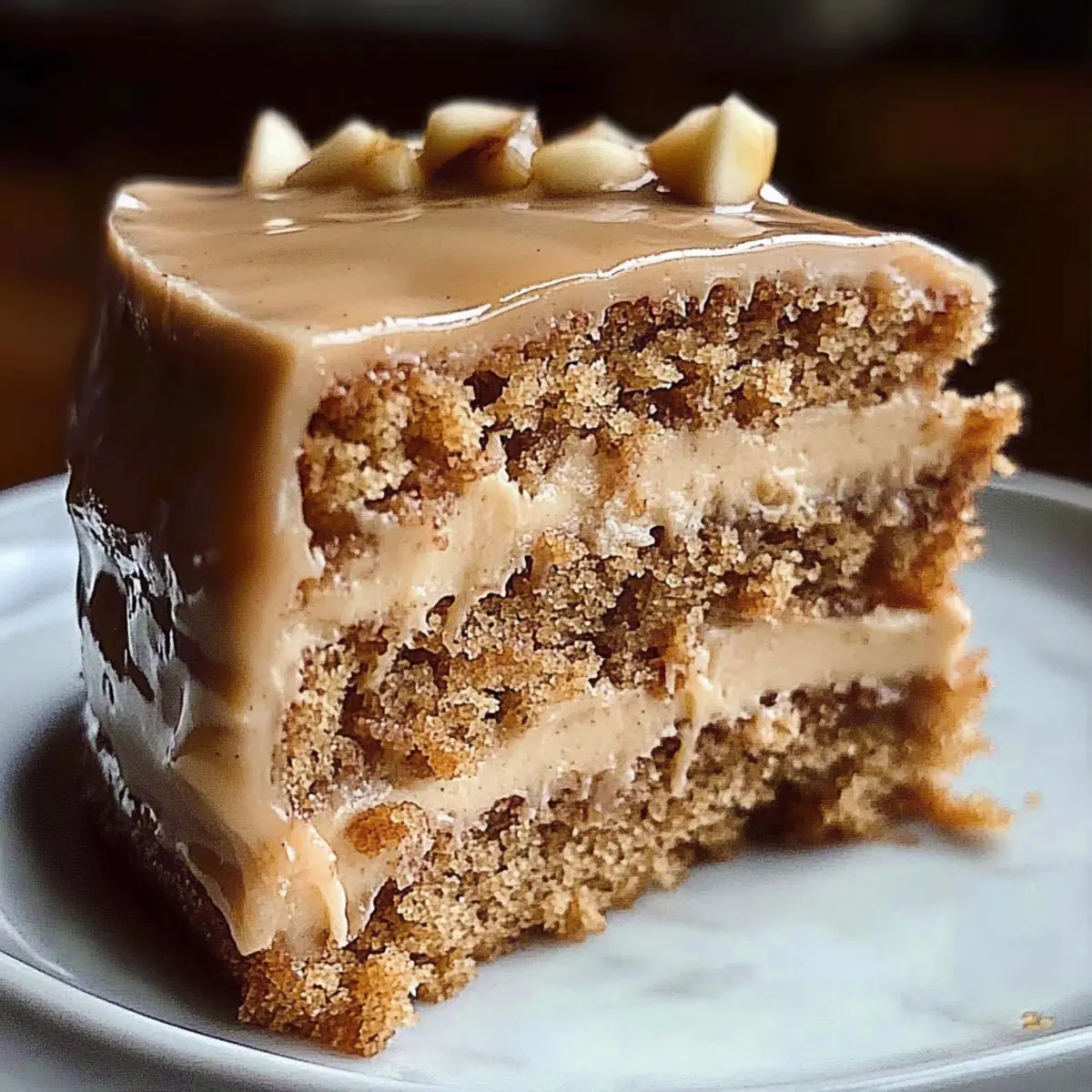 Decadent Apple Spice Cake with Brown Sugar Icing Bliss