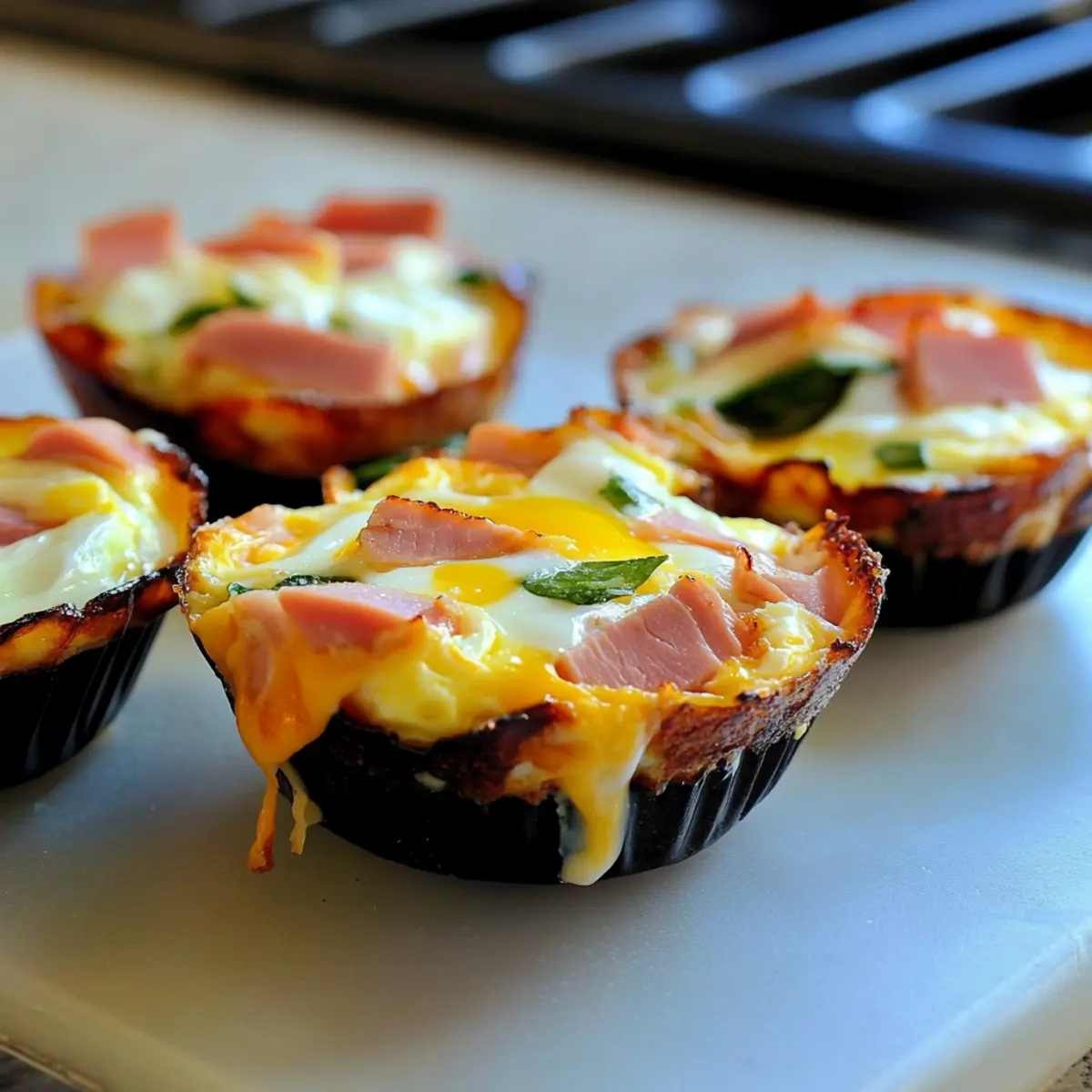 Baked Egg Ham and Cheese Cups for a Flavorful Morning Start