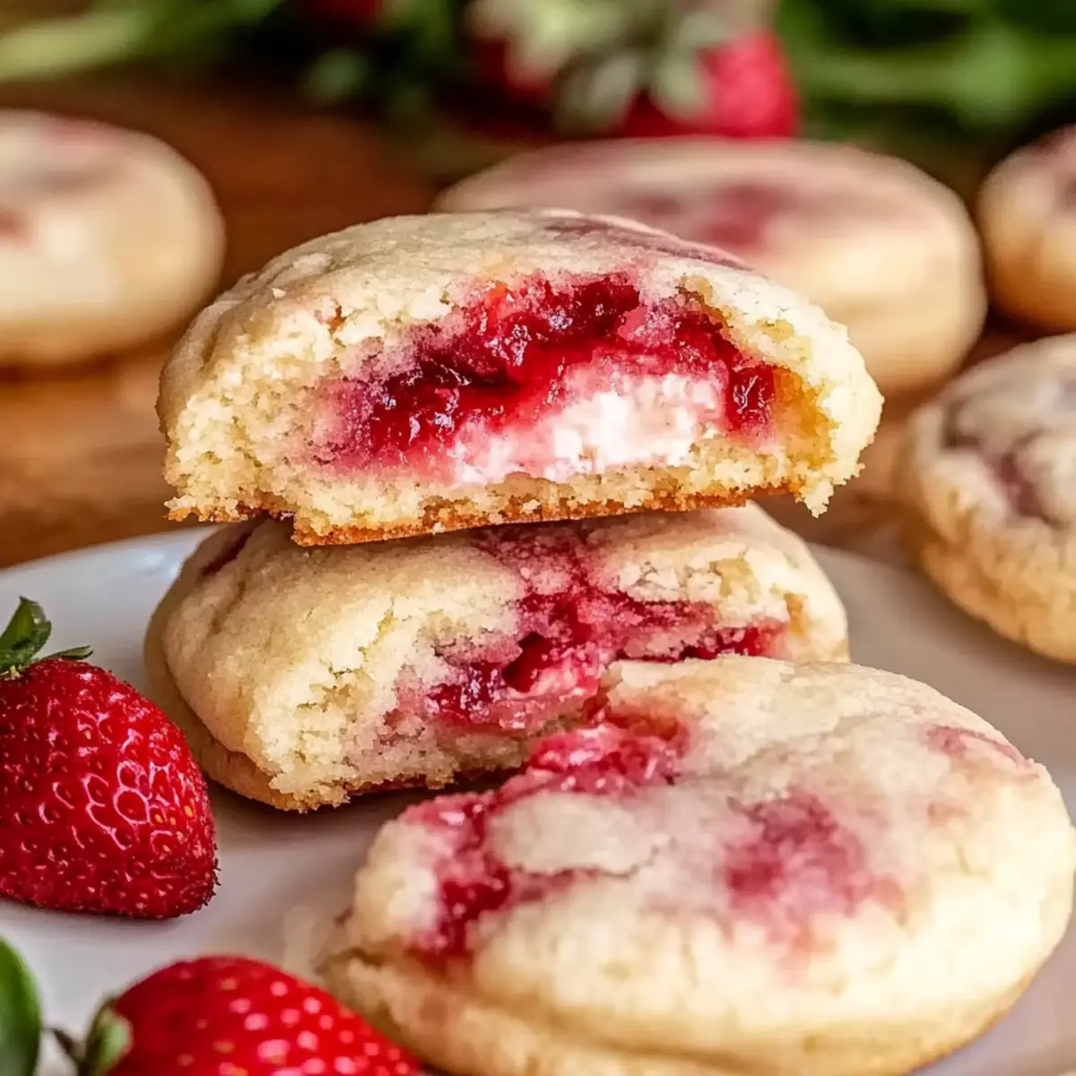 Strawberry Cheesecake Cookies That Melt in Your Mouth