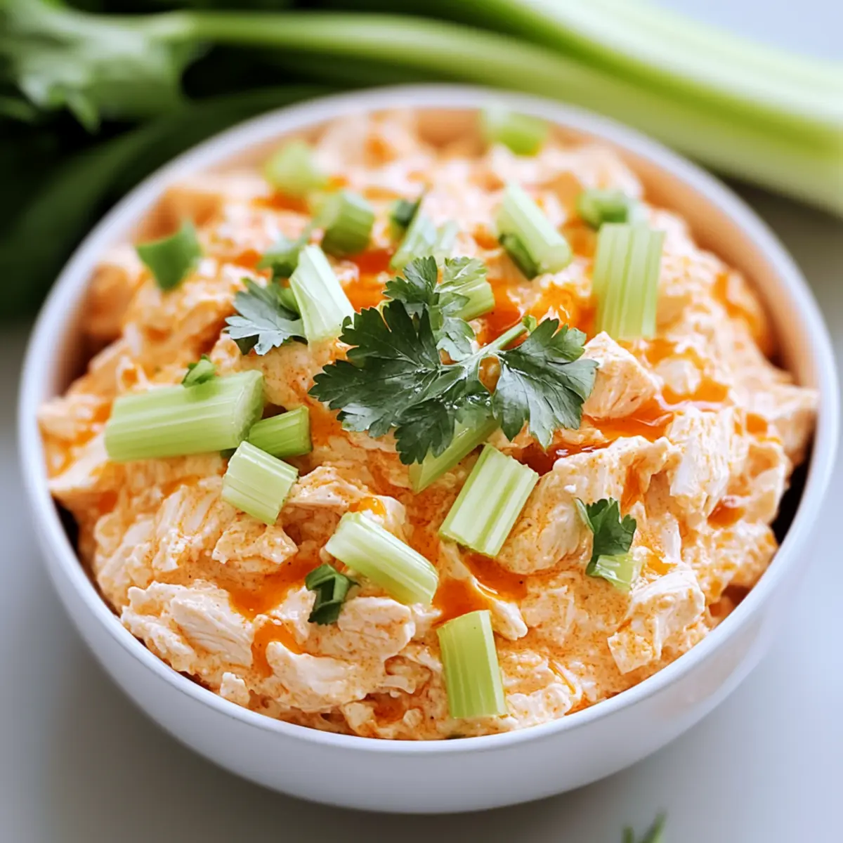 Creamy Buffalo Chicken Salad Dip: Your New Game Day Favorite