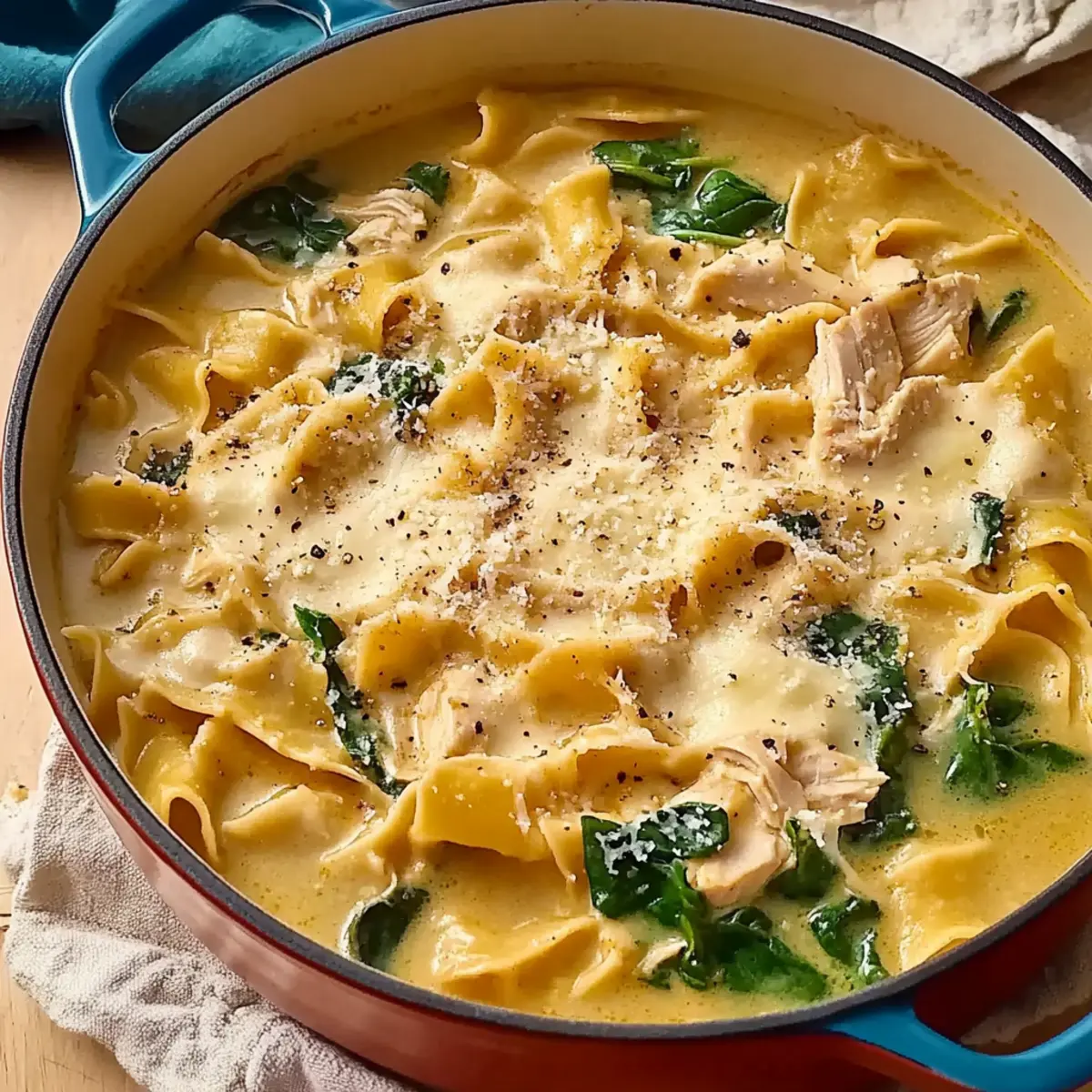 Best Chicken Lasagna Soup for Cozy Family Nights