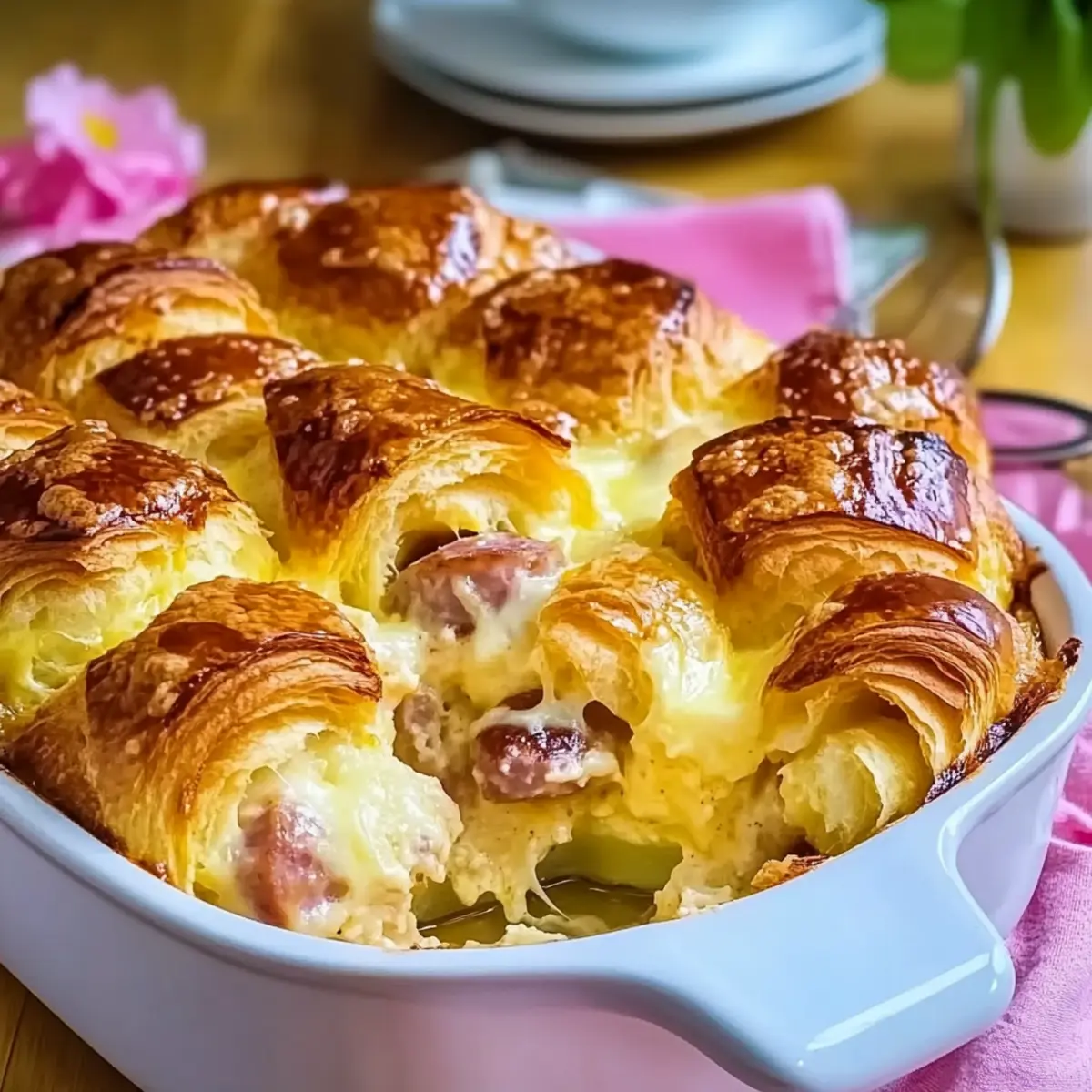 Mouthwatering Croissant Breakfast Casserole for Easy Mornings