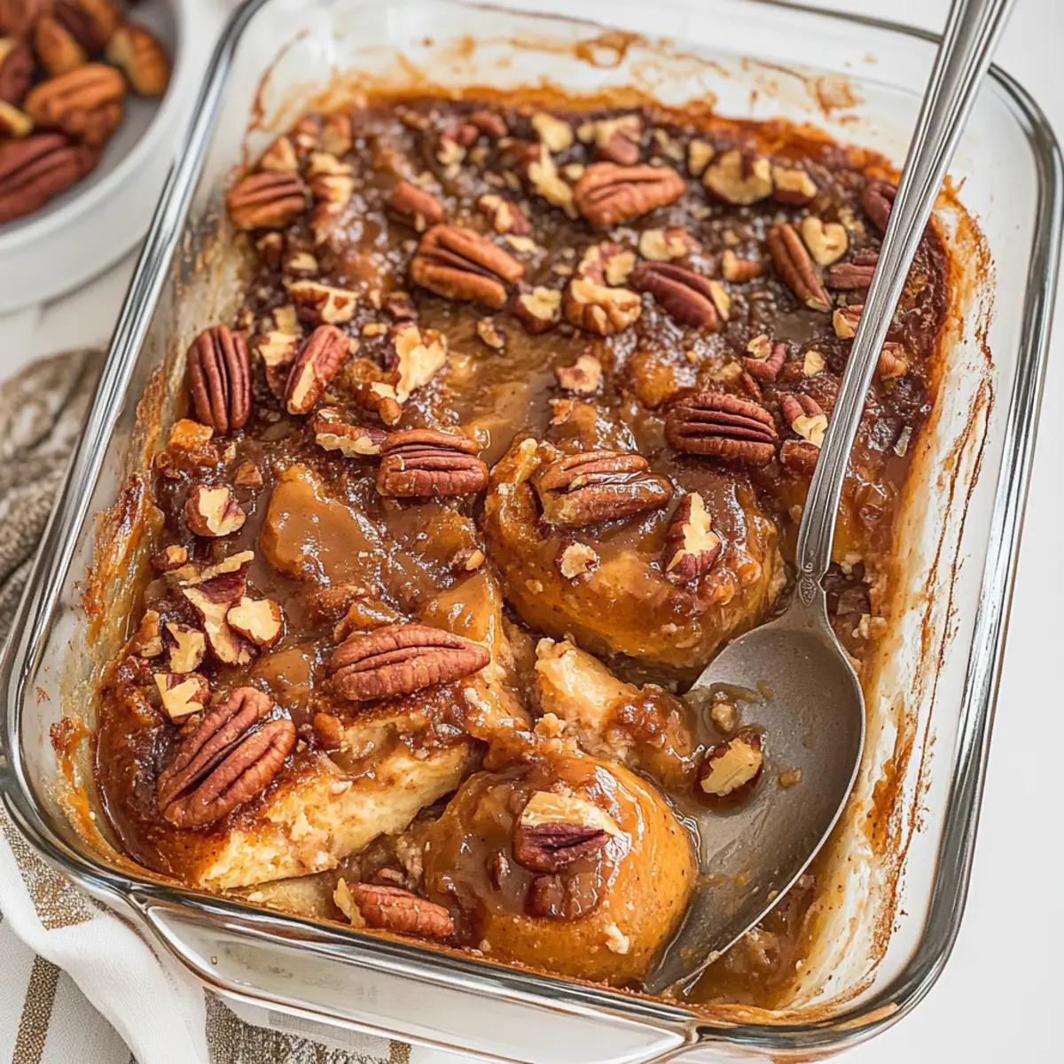 Caramel Pecan Breakfast Casserole: A Sweet Morning Indulgence