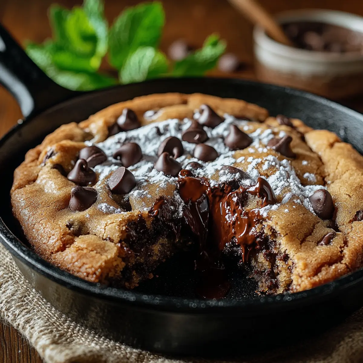 Irresistible Chocolate Chip Skillet Cookie for Cozy Nights