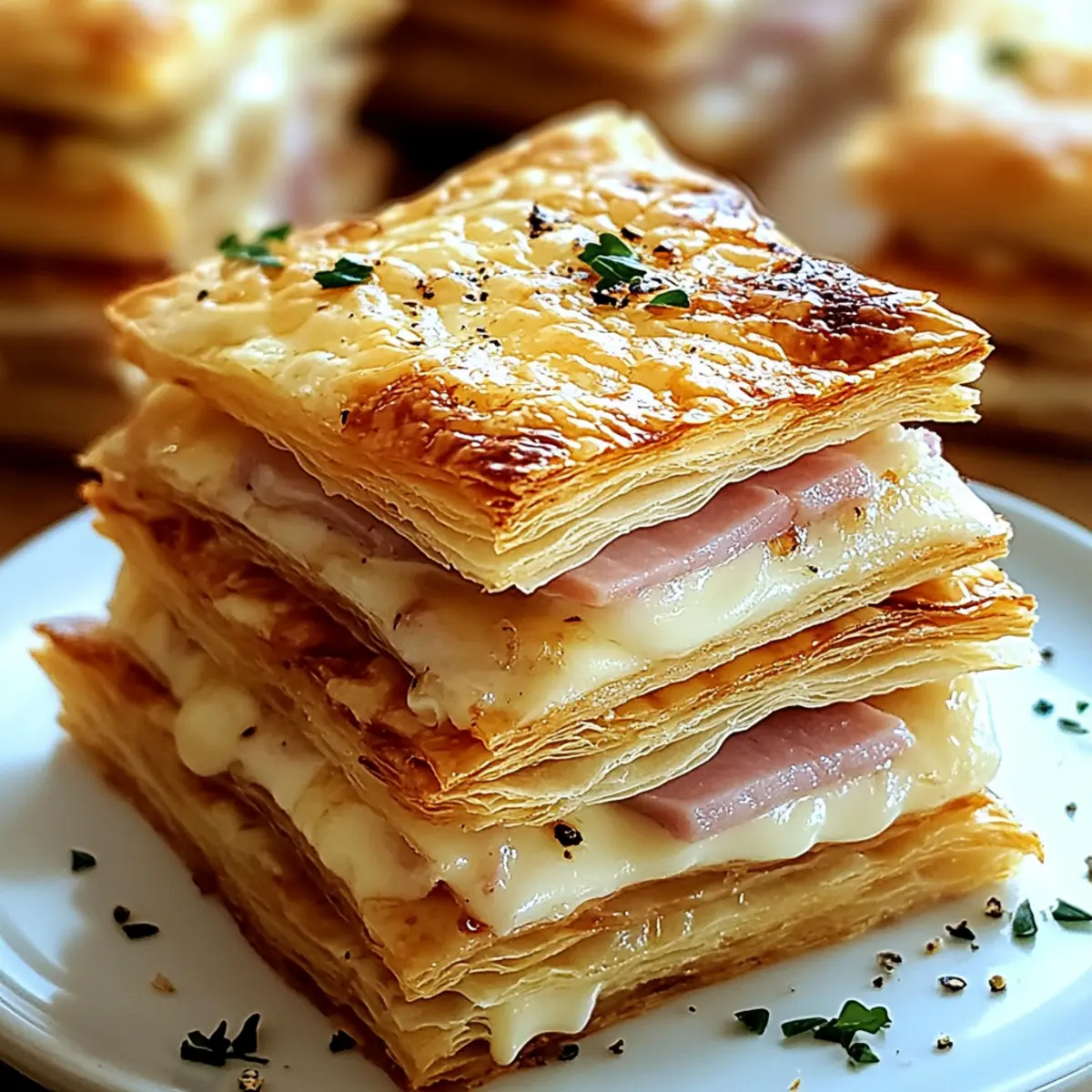 Crispy Ham & Cheese Puff Pastry for Irresistible Snacking