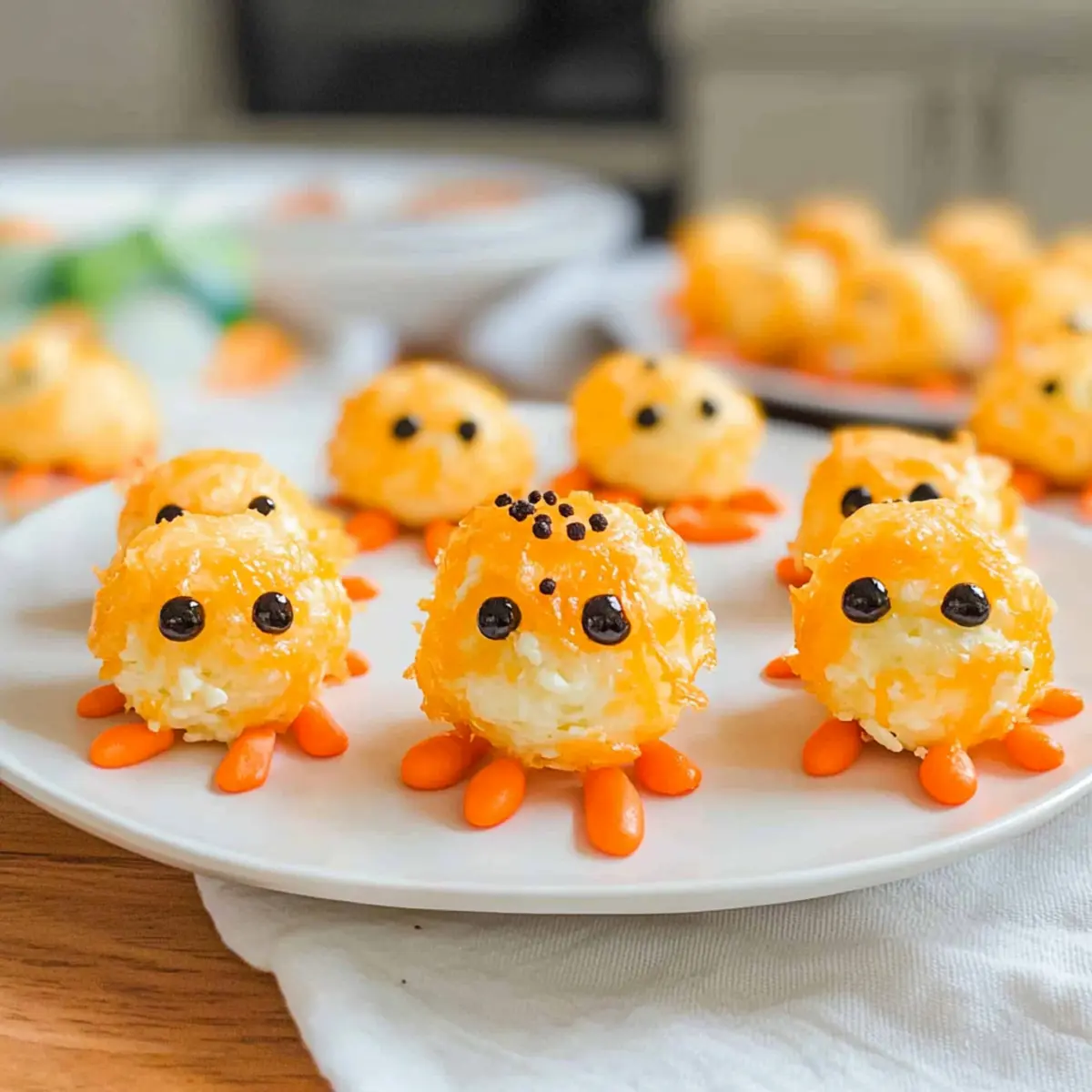 Cute and Easy Baby Chick Mini Cheese Balls for Any Snack Time